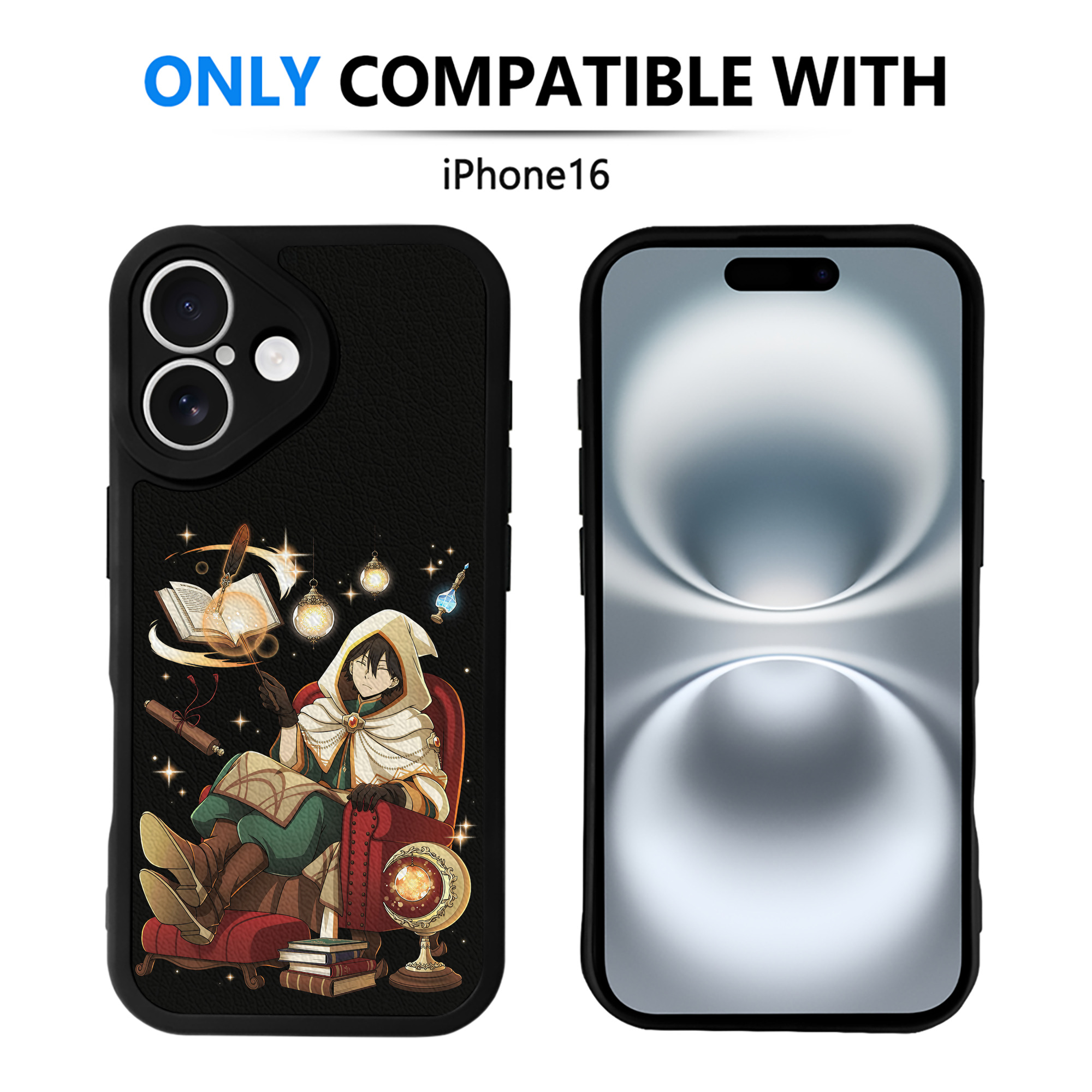 （画像用） 文豪ストレイドッグス Bungo Stray Dogs 【iPhone 16シリーズ対応】シリコンスマホケース（レザー調） 材質：シリコン